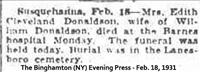 Donaldson, Mrs. Edith(Cleveland)
